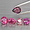 Natural Pink Tourmaline 1.88 Ct. 5 Pcs Mixed Shape Gemstones From Nigeria