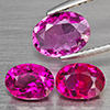 Natural Pink Tourmaline 3.29 Ct. 3 Pcs Oval Shape Gemstones From Nigeria