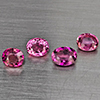 Natural Pink Tourmaline 2.14 Ct. 4 Pcs Oval Shape Gemstones From Nigeria
