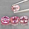 Natural Pink Tourmaline 1.77 Ct. 4 Pcs Oval Shape Gemstone from Nigeria