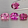 Natural Pink Tourmaline 2.30 Ct. 4 Pcs Oval Shape Gemstones From Nigeria
