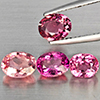 Natural Pink Tourmaline 2.91 Ct. 4 Pcs Oval Shape Gemstone from Nigeria