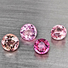 Natural Pink Tourmaline 2.11 Ct. 4 Pcs Round Shape Gemstones From Nigeria