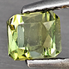 Natural Green Tourmaline Gemstones 0.96 Ct. Octagon Shape 5.2 x 4.4 Mm.