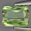 Natural Green Tourmaline Gemstones 0.84 Ct. Octagon Shape 5.5 x 4.3 Mm.