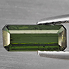Natural Green Tourmaline Gemstones 0.89 Ct. Octagon Shape 8.7 x 3.7 Mm. Natural Green Tourmaline Gemstones 0.89 Ct. Octagon Shape 8.7 x 3.7 Mm.
