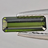 Natural Green Tourmaline Gemstones 0.79 Ct. Octagon Shape 9.4 x 3.3 Mm. Natural Green Tourmaline Gemstones 0.79 Ct. Octagon Shape 9.4 x 3.3 Mm.