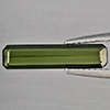 Natural Green Tourmaline Gemstones 0.87 Ct. Octagon Shape 15.8 x 3.7 Mm. Natural Green Tourmaline Gemstones 0.87 Ct. Octagon Shape 15.8 x 3.7 Mm.