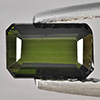 Natural Green Tourmaline Gemstones 0.75 Ct. Octagon Shape 6.7 x 4.2 Mm. Natural Green Tourmaline Gemstones 0.75 Ct. Octagon Shape 6.7 x 4.2 Mm.
