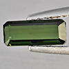 Natural Green Tourmaline Gemstones 0.59 Ct. Octagon Shape 9 x 3.5 Mm. Natural Green Tourmaline Gemstones 0.59 Ct. Octagon Shape 9 x 3.5 Mm.