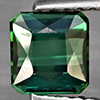 Natural Green Tourmaline 0.82 Ct. Octagon Shape 5.7 x 5.4 Mm Gemstone From Nigeria