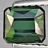 Natural Green Tourmaline 0.96 Ct. Octagon Shape 5.9 x 5.1 Mm Gemstone From Nigeria