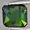 Natural Green Tourmaline 0.96 Ct. Octagon Shape 5.6 x 4.8 Mm Gemstone From Nigeria