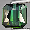 Natural Green Tourmaline 0.78 Ct. Octagon Shape 5 x 4.9 Mm Gemstone From Nigeria