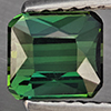 Natural Green Tourmaline 0.98 Ct. Octagon Shape 6 x 5.5 Mm Gemstone From Nigeria