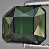 Natural Green Tourmaline 1.15 Ct. Octagon Shape 6.3 x 5.5 Mm Gemstone From Nigeria