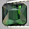Natural Green Tourmaline 0.95 Ct. Octagon Shape 5.8 x 5.2 Mm Gemstone From Nigeria