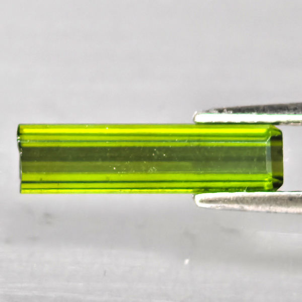 Natural Green Tourmaline Gemstones 0.99 Ct. Octagon Shape 11.5 x 3 Mm.