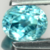 0.98 Ct. Good Cutting Natural Blue Zircon Cambodia Gem