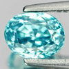 1.09 Ct. Oval Natural Blue Zircon Gem