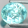 1.29 Ct. Oval Cut  Natural Blue Zircon Gem