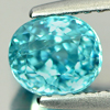 1.42Ct. Charming Natural Oval Blue Zircon  Cambodia Gem
