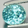 1.07 Ct. Dazzling Natural  Blue Zircon Gem Cambodia