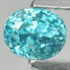 1.02 Ct. Oval Shape Natural Gem Blue Zircon Cambodia