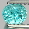 1.10 Ct. Oval Cut  Natural Blue Zircon  Cambodia Gem