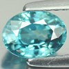 1.48 Ct. Shinning Natural Oval Blue Zircon Cambodia Gem