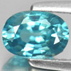Blue Zircon 1.16 Ct. VVS Oval Shape 6.9 x 4.9 x 3.4 Mm Natural Gemstone Cambodia