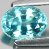 1.26 Ct. Oval Natural Blue Color Zircon Gem