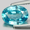 1.13 Ct. Natural Oval Shape Blue Color Zircon