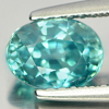 1.55 Ct. Natural Gemstone Oval Shape Blue Zircon From Cambodia