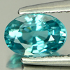 1.25 Ct. Natural Oval Shape Blue Color Zircon Cambodia