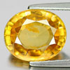 Yellow Zircon 7.39 Ct. Oval Shape 12 x 10 Mm. Natural Gemstone Cambodia