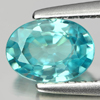 Blue Zircon 0.98 Ct. Clean Oval Shape 6.9 x 5 x 2.8 Mm. Natural Gem Cambodia