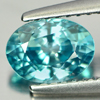 1.35 Ct. Alluring Oval Natural Blue Zircon Cambodia Gem