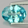 Calibrate Size 1.07 Ct. Oval Natural Gem Blue Zircon