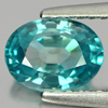 1.26 Ct. Oval Shape Natural Blue Zircon Cambodia