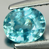0.94 Ct. Oval Shape Natural Blue Color Zircon Cambodia