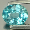 1.06 Ct. Oval Shape Natural Blue Color Zircon Cambodia