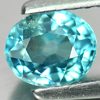 0.98 Ct. Oval Shape Natural Blue Color Zircon Cambodia
