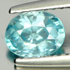 0.89 Ct. Oval Shape Natural Blue Color Zircon Cambodia
