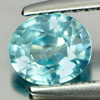 0.90 Ct. Oval Shape Natural Blue Color Zircon Cambodia