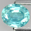 1.03 Ct. Sz 6 x 5 Mm. Oval Shape Natural Gem Blue Color Zircon