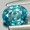 0.90 Ct. Oval Shape Natural Blue Color Zircon Cambodia