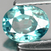 0.88 Ct. Wonderful Oval Natural Blue Zircon Cambodia
