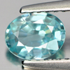 Blue Zircon 0.77 Ct. Clean Oval 6.3 x 4.9 x 2.5 Mm. Natural Gemstone Cambodia