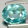 0.94 Ct. Attractive Oval Natural Blue Zircon Cambodia